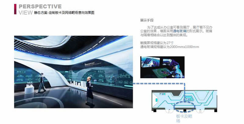 賽凡策劃之北京仰聯信通技術有限公司展廳概念方案